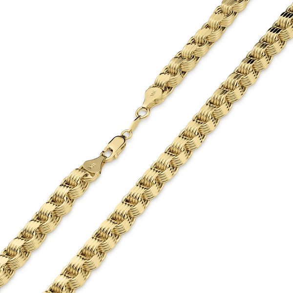 10kt Hollow Alexander Chain (5.5mm)