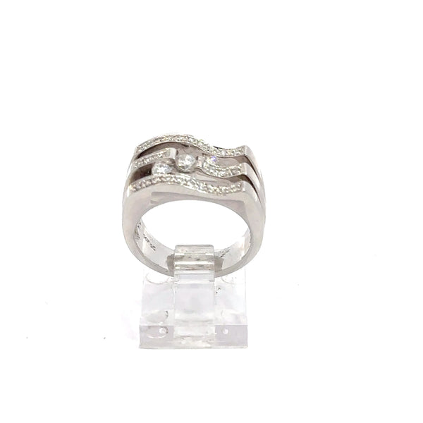 14K Diamond Ring with Three-Prong Setting – 50pt, 10g