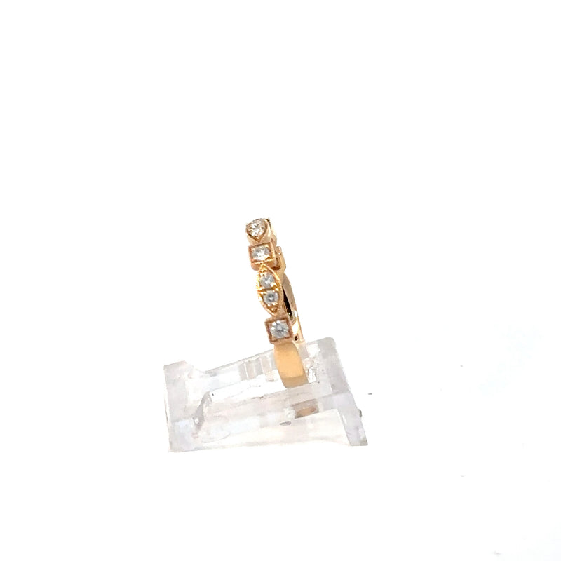 18K Rose Gold Diamond Ring – 30pt, 2.88g