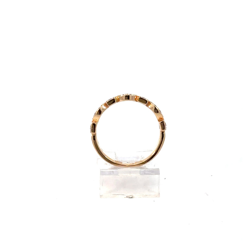 18K Rose Gold Diamond Ring – 30pt, 2.88g