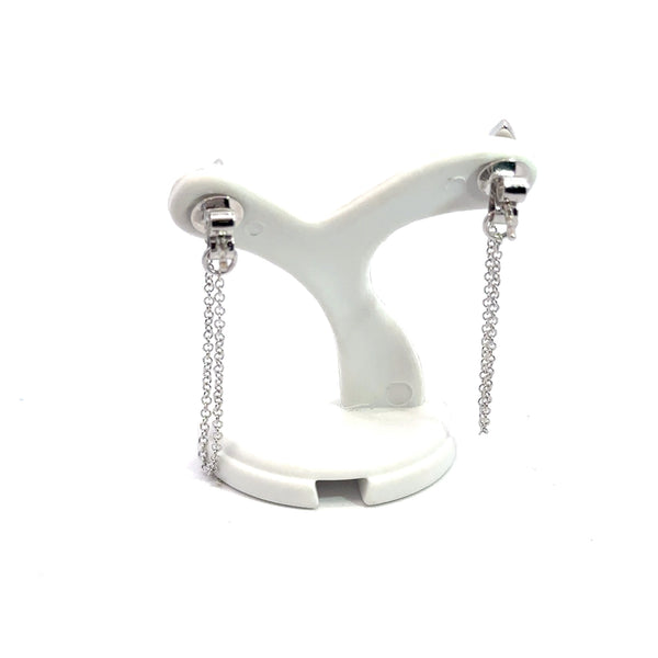 Diamond Chain Earrings 14kt