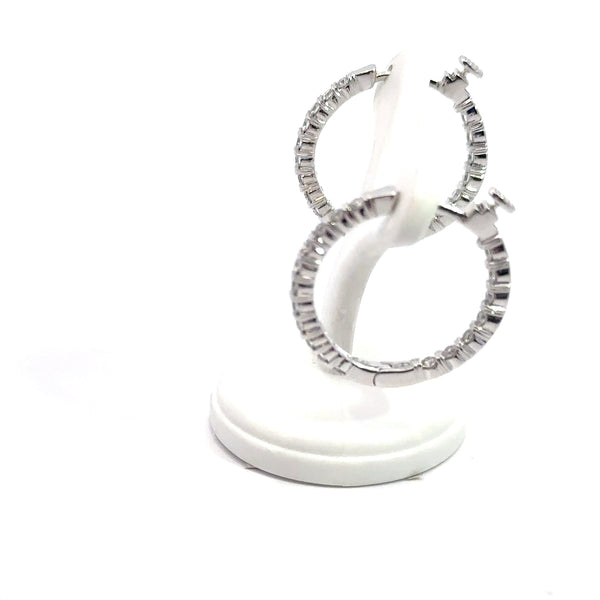 White gold 14kt Diamond Earrings