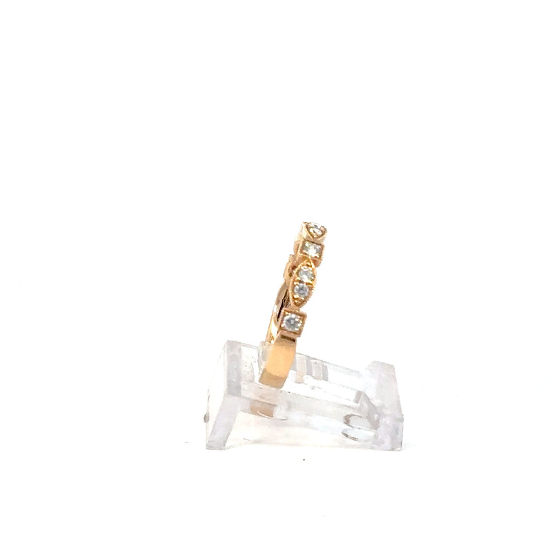 18K Rose Gold Diamond Ring – 30pt, 2.88g