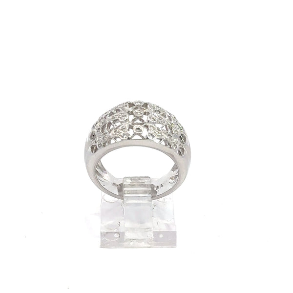 18K Thick Diamond Ring – 30pt, 8.1g