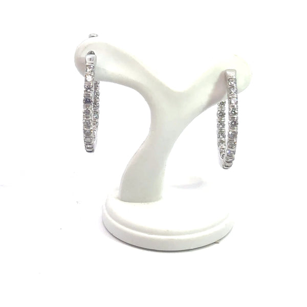 White gold 14kt Diamond Earrings