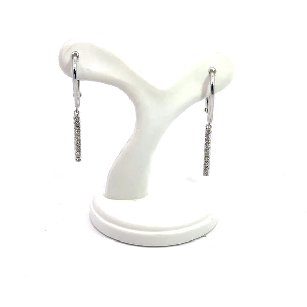Diamond Long pendent 14kt Earring