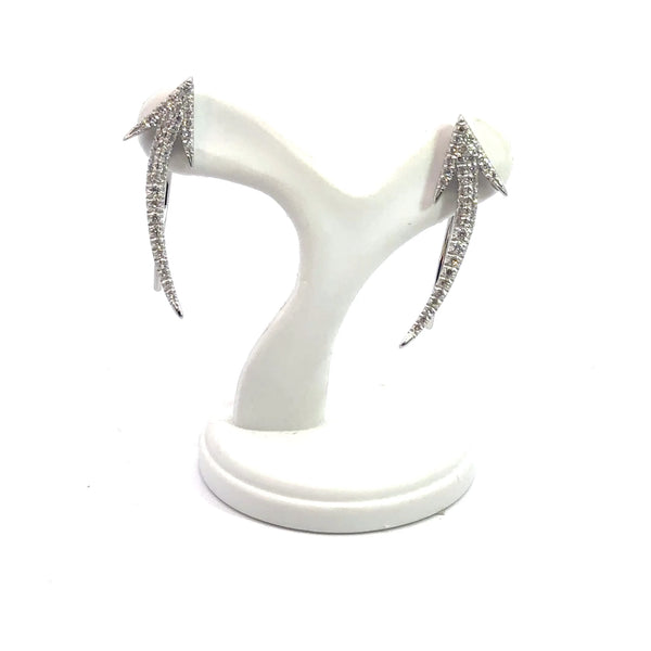 Diamond Arrow 14kt Earrings