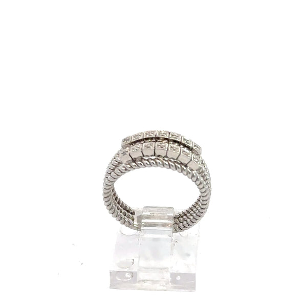 18K Gold Diamond Crown Ring – 80pt, 4.6g