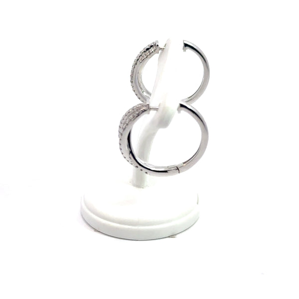 Diamond Interlocking earrings 14kt