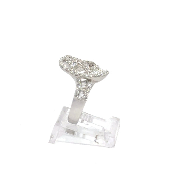 18K Gold Diamond Pretzel Band Ring – 185pt, 6.7g