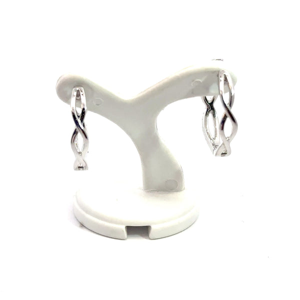 Interlocking Diamond Earrings 18kt