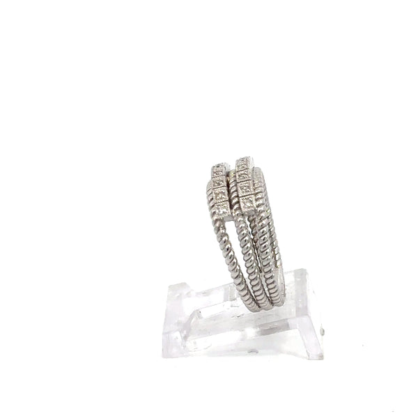 18K Gold Diamond Crown Ring – 80pt, 4.6g