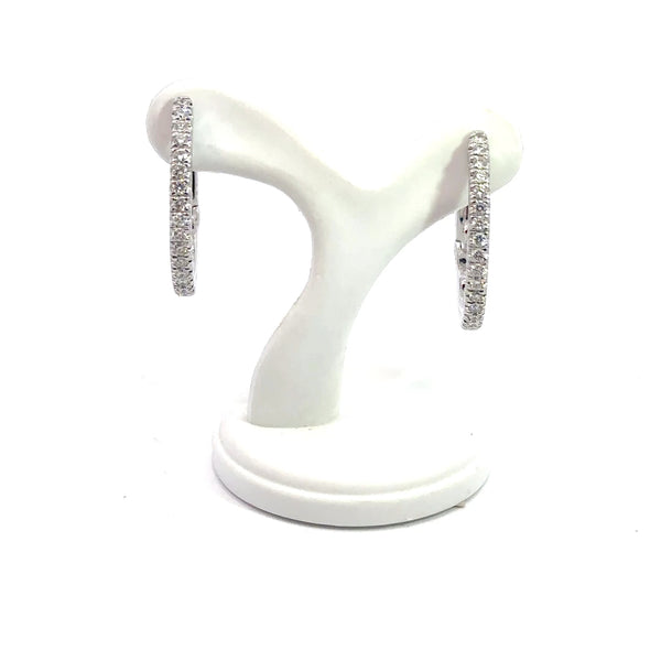 Large Diamond Earrings 14kt