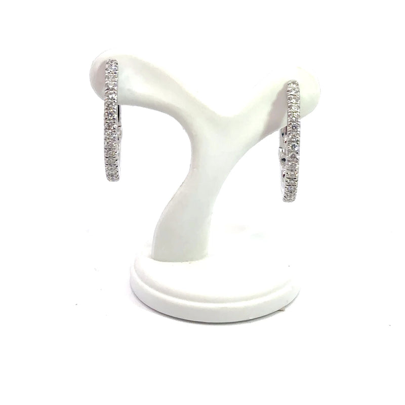 Large Diamond Earrings 14kt