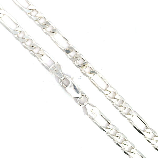 Italian Figaro Silver Chain. (SCH021-20)