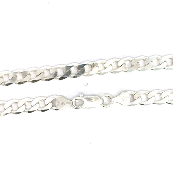 Silver Cuban Link Chain (SCH037-24)