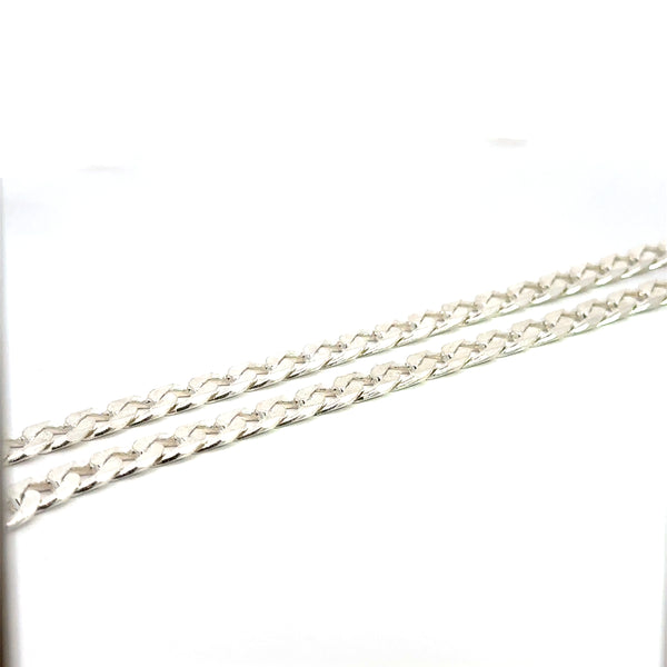 Silver Cuban Link Chain (SCH037-24)