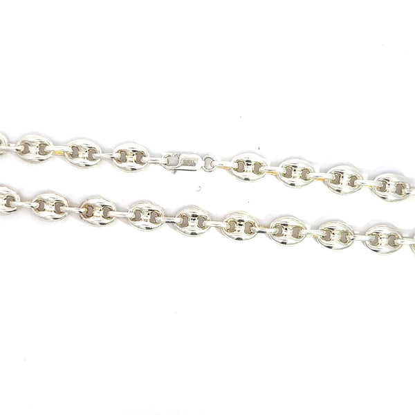 Silver Coffee Bean Chain (SCH042-25)