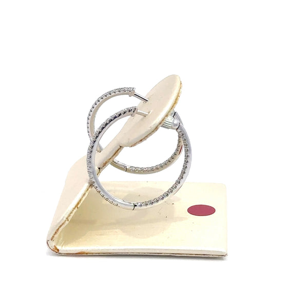 Round Diamond Earrings 14kt
