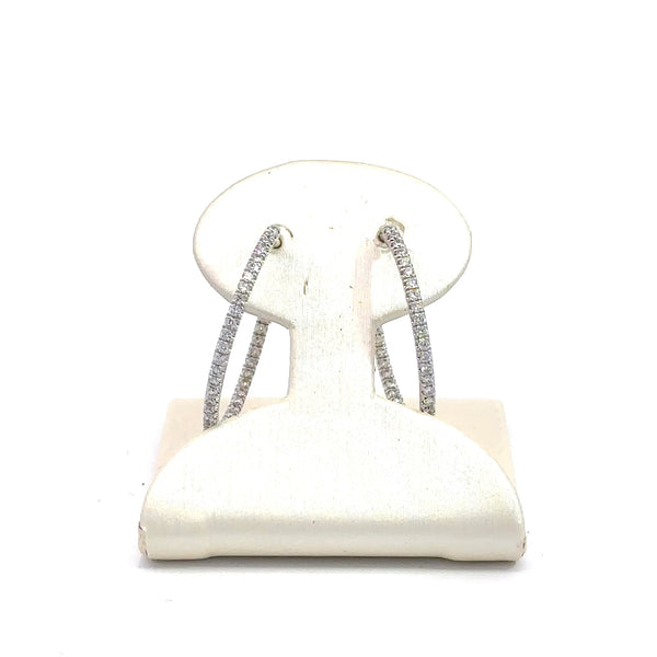 Round Diamond Earrings 14kt