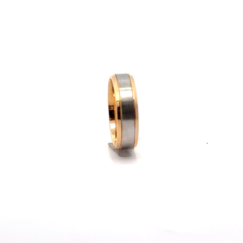 Two-Tone 14K Gold Wedding Band – 8.5