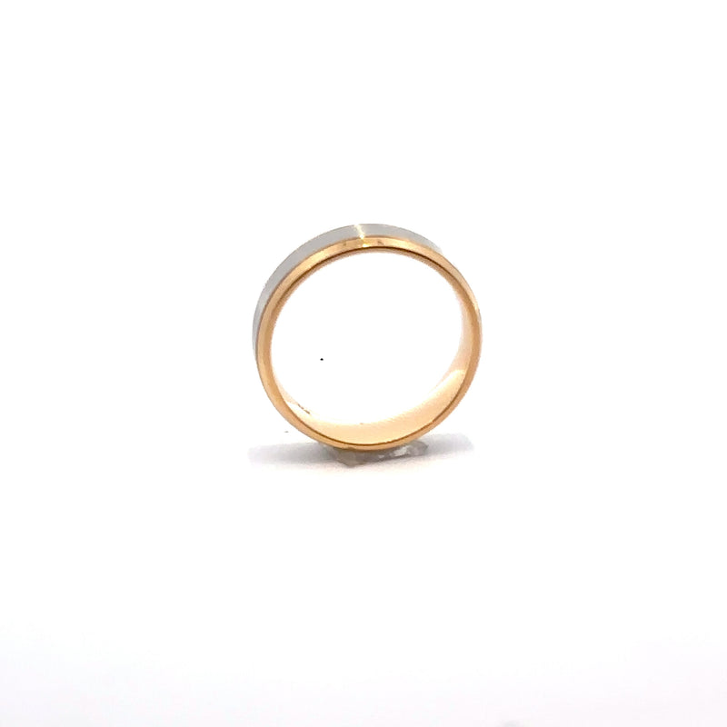 Two-Tone 14K Gold Wedding Band – 8.5