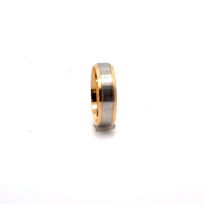 Two-Tone 14K Gold Wedding Band – 8.5
