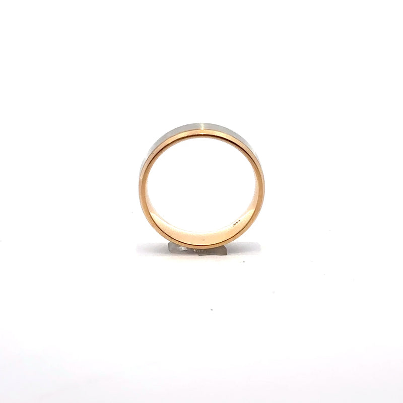 Two-Tone 14K Gold Wedding Band – 8.5