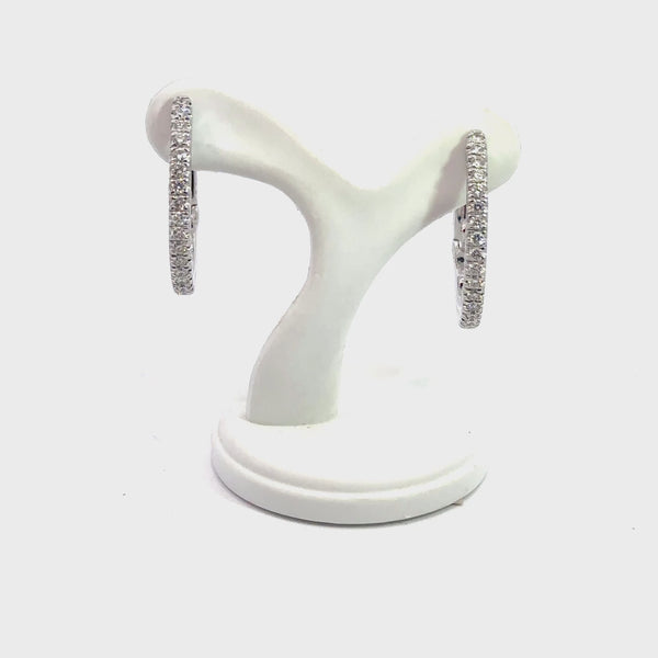 Large Diamond Earrings 14kt