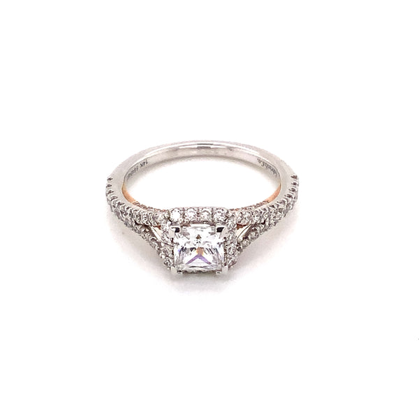 Engagement Ring in White and Rose Gold